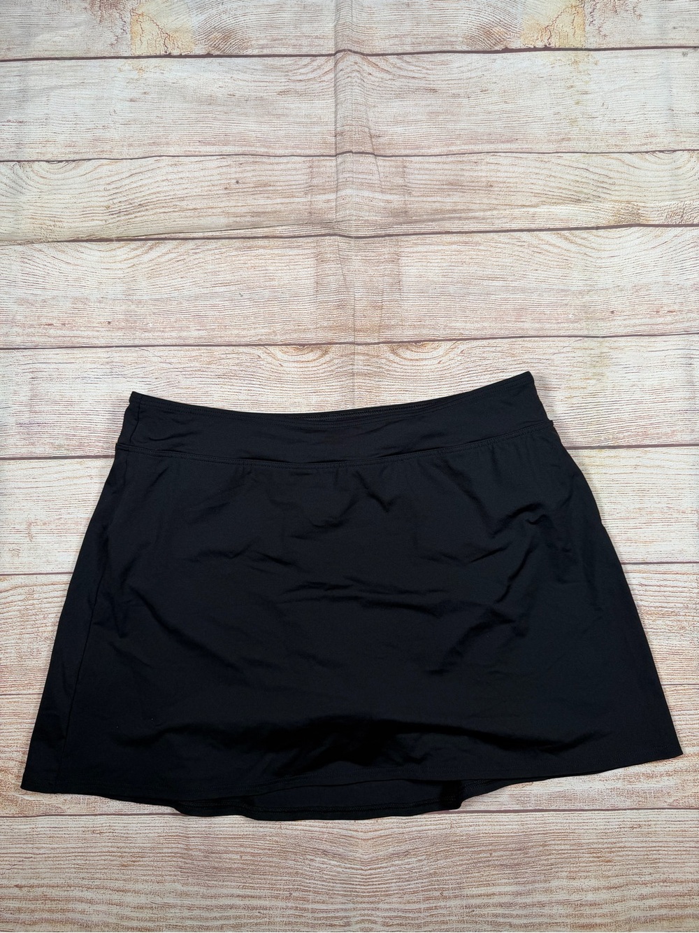 Lands' End Black Swim Skirt Bikini Bottom